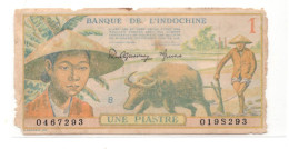 French Indochina 1 Piastre 1949-1951 P-74 Good Condition - Altri – Asia