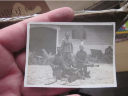 Serbian Soldiers 6x9 Cm Serbian Soldiers With A Cannon Or A Machine Gun - Serbie