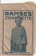 ALLEMAGNE / POCHETTE PAPIER - ZIGZRETTENFABRIK AKTIENGESELLSCHAFT DRESDEN - RAMSES ZIGAZRETTE - Publicités