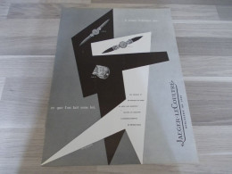 Reclame Advertentie Uit Oud Tijdschrift 1954 - Jaeger - Le Coultre - Horlogerie De Luxe - Publicidad