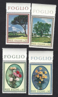 Italia, Italy, Italien, Italie 1966; Alberi E Fiori, Trees And Flowers: Pino, Olivo, Garofani, Margherite.Serie Completa - Árboles