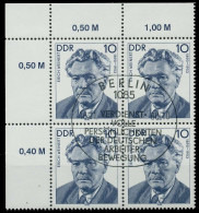 DDR 1990 Nr 3301 ESST Zentrisch Gestempelt VIERERBLOCK ECKE- X034D72 - Gebraucht