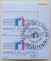 - N° 2600. Paire En Coin De Feuille. Sommet De L'Arche. Oblitéré Premier Jour - - Used Stamps