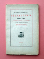 Synodus Dioecesana Clavarensis Chiavari Basilica De Horto1922 Casabona Intonso - Non Classificati