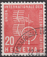 1958 CH / Dienstmarke UIT ° Mi:CH-UIT 3, Yt:CH S395, Zum:CH-UIT 3, 100 Jahre Internationale Fernmeldeunion - Officials