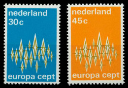 NIEDERLANDE 1972 Nr 987-988 Postfrisch SAC2BB6 - Unused Stamps