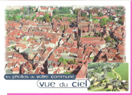Delcampe - 67 Bas Rhin Carte Géante Sélestat Vue Du Ciel Et Parnay (49) En Vignette Pour L'éditeur Europe Vue Du Ciel - Selestat