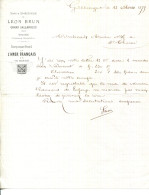 FACTURE.30.GARD.GRAND GALLARGUES.VINS & SPIRITUEUX.LEON BRUN.MAISON A SALCES PYRÉNÉES ORIENTALES. - Alimentos