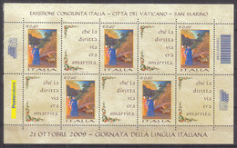 A1484 - ITALIA BF Unificato N°50 ** LINGUA ITALIANA ( Registered Shipment Only ) - Hojas Bloque