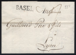 LaC Griffe Basel Pour Lyon - 08/1806 - ...-1845 Prephilately