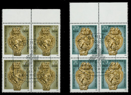 DDR 1990 Nr 3318-3319 ESST Zentrisch Gestempelt VIERERBLOCK X04B62A - Used Stamps