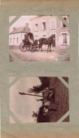 Vihiers , 1897 * Au Village * Scène Agricole , Jeux Enfants , Calèche , Rue * 2 Photos Ancienne 11x8cm - Autres & Non Classés