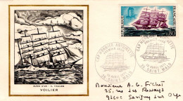 LETTRE FDC 1971 CAP HORNIER - 1970-1979