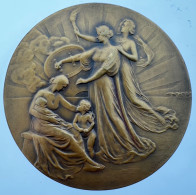 Médaille Bronze. Médaille Frappée à L'occasion Du Centenaire De La Compagnie Des Assurances Générales. A. Devreese - Professionals / Firms