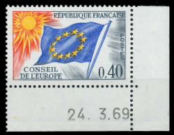 FRANKREICH DIENSTMARKEN EUROPARAT Nr 13 Br Postfrisch E X05B3F2 - Mint/Hinged