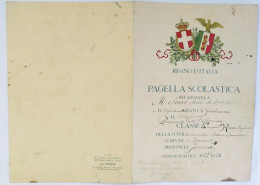 Bp81 Pagella Fascista Opera Balilla Regno D'italia Taranto 1928 - Diplome Und Schulzeugnisse