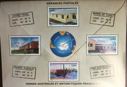 French Antarctic Territory TAAF 2004 Postal Buildings Sheetlet MNH - Neufs