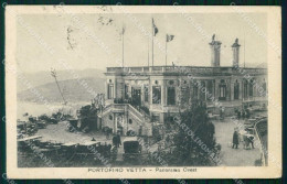 Genova Portofino Vetta Panorama Ovest PIEGATA Cartolina RT3015 - Genova (Genoa)