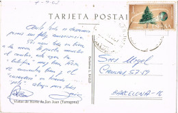 54821. Postal HORTA De SAN JUAN (Tarragona) 1967. Vista De La Iglesia - Storia Postale