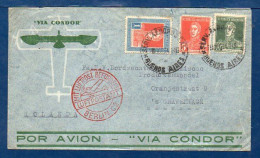 Argentina To Netherland, 1935, Via ZEPPELIN Flight G-409, SEE DESCRIPTION   (050) - Cartas & Documentos