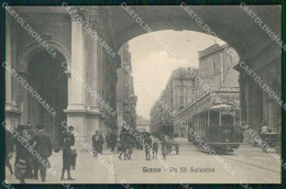 Genova Città Via XX Settembre Tram Alterocca 15808 Cartolina RT3107 - Genova