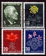 Switzerland / Helvetia / Schweiz / Suisse 1947 ⁕ Pro Juventute Mi.488-491 ⁕ 4v (2v MNH, 1v MLH, 1v Used) - Oblitérés