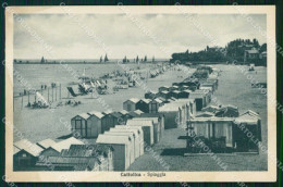 Rimini Cattolica Spiaggia ABRASA SCOLLATA Cartolina RT3344 - Rimini