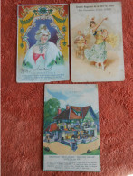 9 Publicités De Commerce Sur Carte Postale Fantaisie Coloriée - Lüttich