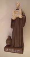 GEMBLOUX - MONT ST GUIBERT - Statue Ancienne Et Rare De SAINT GUIBERT - Fondateur De L'abbaye De Gembloux - Religieuze Kunst