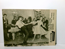 Sammelkarte ? Hitschler Kaugummi, Farbig U. S/w, Ca 50ger Jahre. Seite 1 : Conny Am Mikrofon. 2 : Tanzszene Au - Werbepostkarten