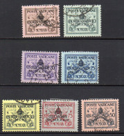 1939 Vaticano Sede Vacante N  61 - 67 Serie Completa Timbrata Used - Usados