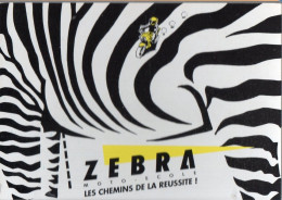 Paris :CARTE-COM Publicitaire  MOTO-ECOLE  ZEBRA  (PPP47133) - Publicité