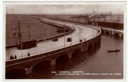 VENEZIA - MESTRE - IL NUOVO PONTE DEL LITTORIO SULLA LAGUNA - 1939 - Storia Postale - Vedi Retro - Venezia (Venice)