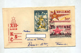 Lettre Cachet Prague Sur Plan - Cartas & Documentos