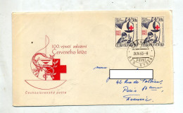 Lettre Cachet Prague Sur Croix Rouge - Lettres & Documents