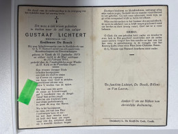 Devotie DP - Overlijden Gustaaf Lichtert Wwe De Boeck - Gooik 1875 - 1951 - Obituary Notices