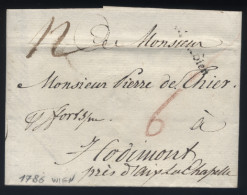 LaC Vienne Wien Pour Hodimont Belgique Près Aix La Chapelle Allemagne - 03/1786 - ...-1850 Prephilately