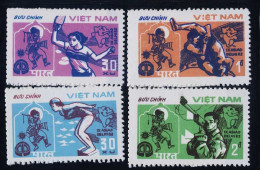 Vietnam Viet Nam MNH 1982 : 9th Asian Games New Dehli / Elephant / Swimming / Ping Pong / Table Tennis Wrestling (Ms406) - Vietnam