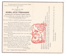 DP Maria Julia Vermaerke ° Melle 1878 † 1945 X Isidoor Impens // Schollaert Carels Van De Velde Raes Fack - Devotieprenten