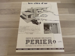Reclame Advertentie Uit Oud Tijdschrift 1957 - Les Cles D'Or Portes De Garages Coulissantes Perier à Bonneuil-sur-Marne - Advertising