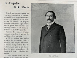 1902 LE DIRIGEABLE DE Mr SÈVERO " LE PAX " - Revue  LA LOCOMOTION - 1900 - 1949