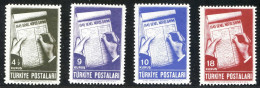 REF 091 > TURQUIE < Yv N° 1027 à 1030 * * < Neuf Luxe Dos Visible MNH * *  - Turkey - Ongebruikt