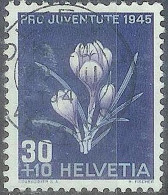Schweiz Pro Juventute 1945: Frühlings-Safran Zu WI 116 Mi 468 Yv 426 Voll-⊙ OLTEN 7 29.III.1946 VERSAND (Zu CHF 15.00) - Used Stamps