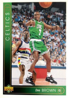 38 Dee Brown - Boston Celtics - Carte Upper Deck NBA 1993 - Sonstige & Ohne Zuordnung