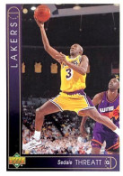 67 Sedale Threatt - Los Angeles Lakers - Carte Upper Deck NBA 1993 - Autres & Non Classés