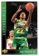 76 Ricky Pierce - Seattle SuperSonics - Carte Upper Deck NBA 1993 - Autres & Non Classés