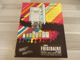 Reclame Advertentie Uit Oud Tijdschrift 1957 - Sécurité... Frigidaire à Gennevilliers (Seine) - Publicités