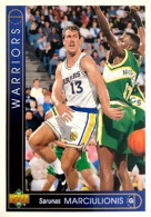 95 Sarunas Marciulionis - Golden State Warriors - Carte Upper Deck NBA 1993 - Otros & Sin Clasificación