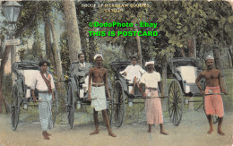 R404563 Group Of Rickshaw Coolies. Ceylon. The Coop Limited - Mondo