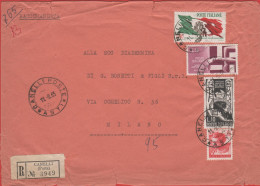 ITALIA - Storia Postale Repubblica - 1965 - 10 20º Anniversario Della Resistenza; Campo Di Concentramento + 130 20º Anni - 1946-60: Poststempel